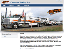 Tablet Screenshot of cavemantowing.com